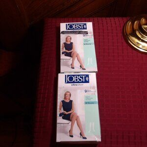 ***2 PR *** ONE PRICE  ~ JOBST Ultra Sheer Support Compression Knee Highs